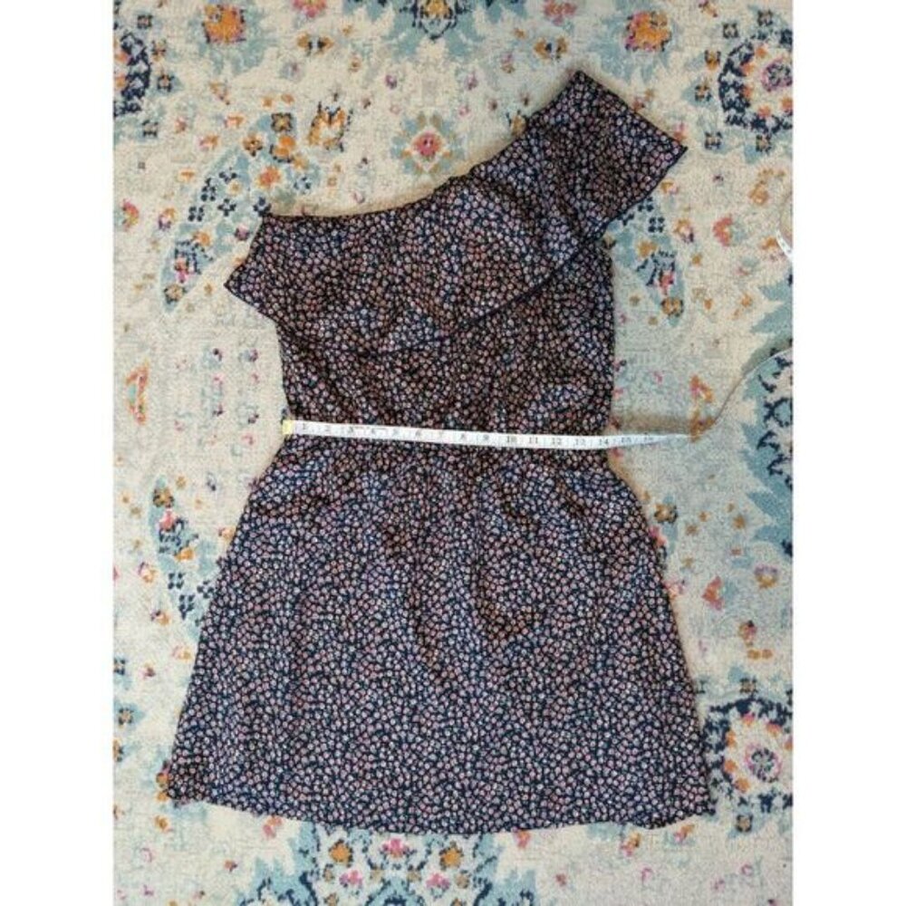 Free Generation One Shoulder Floral Dress with Ruffle - Picture 7 of 8